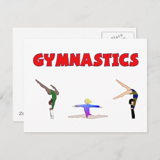 Gymnastiek Briefkaart (Voorkant / Achterkant)