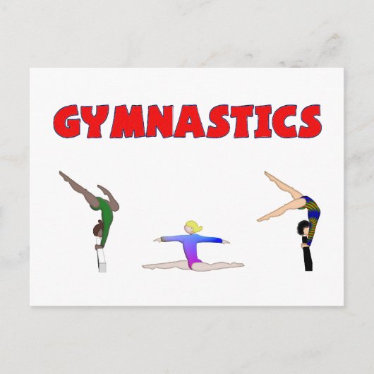 Gymnastiek Briefkaart (Voorkant)