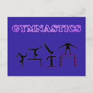 Gymnastiek Briefkaart voor meisjes die van Gymnast