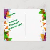 Gymnastiek Briefkaart voor meisjes die van Gymnast (Achterkant)