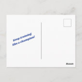 Gymnastiek Briefkaart voor meisjes die van Gymnast (Achterkant)