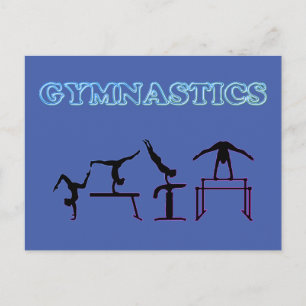 Gymnastiek Briefkaart voor meisjes die van Gymnast