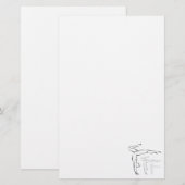 Gymnastiek Briefpapier (Voorkant / Achterkant)