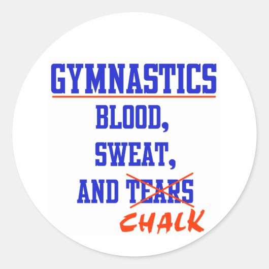 Gymnastiek BS&C Ronde Sticker (Voorkant)