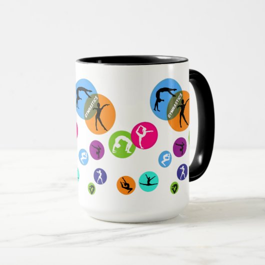 Gymnastiek Bubble Mok (Voorkant rechts)