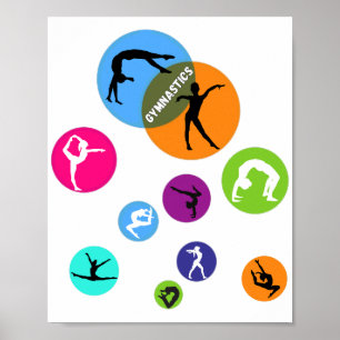 Gymnastiek Bubble Poster