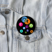 Gymnastiek Bubble Ronde Button 7,6 Cm (In situ)