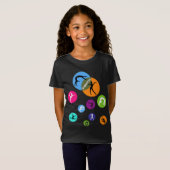 Gymnastiek Bubble T-shirt (Voorkant volledig)