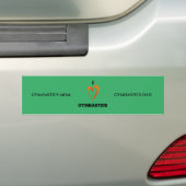 Gymnastiek bumpersticker. Aangepast "mama en vader Bumpersticker (Op auto)