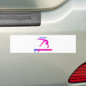 Gymnastiek bumpersticker. bumpersticker (Op auto)