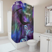 Gymnastiek Butterfly Star van de Bars Personalized Douchegordijn (In situ)