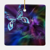 Gymnastiek Butterfly Star van de Bars Personalized Keramisch Ornament (Achterkant)