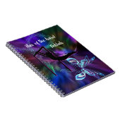 Gymnastiek Butterfly Star van de Bars Personalized Notitieboek (Rechterzijde)