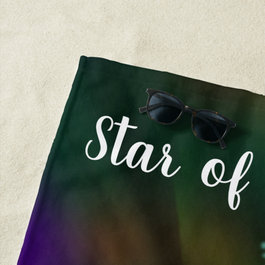 Gymnastiek Butterfly Star van de Bars Personalized Strandlaken (In situ)