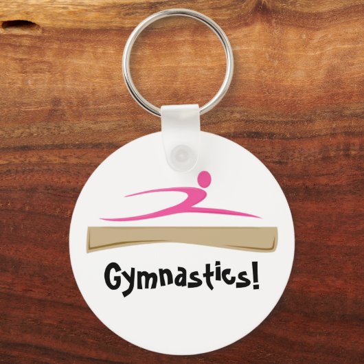 Gymnastiek! Button Sleutelhanger (Voorkant)