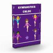 GYMNASTIEK CADEAU MET 5 GYMNASTEN GEPERSONALISEERD FOTOBLOKKEN (Links)
