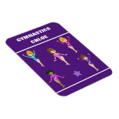 GYMNASTIEK CADEAU MET 5 GYMNASTEN GEPERSONALISEERD MAGNEET (Rechterzijde)