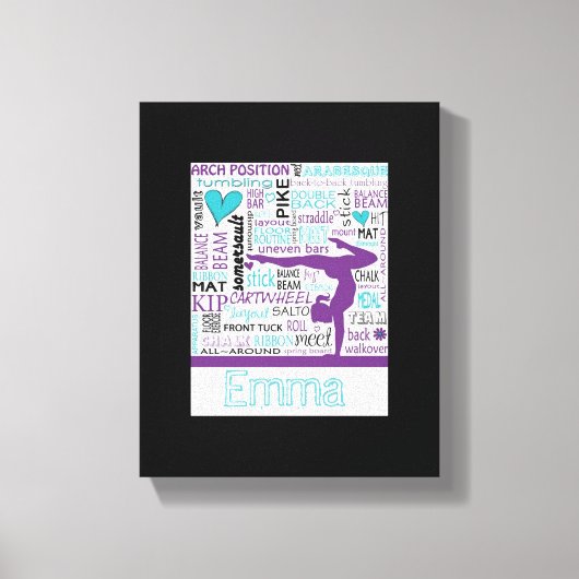 Gymnastiek Canvas Gym Kunst Gepersonaliseerd (Voorkant)