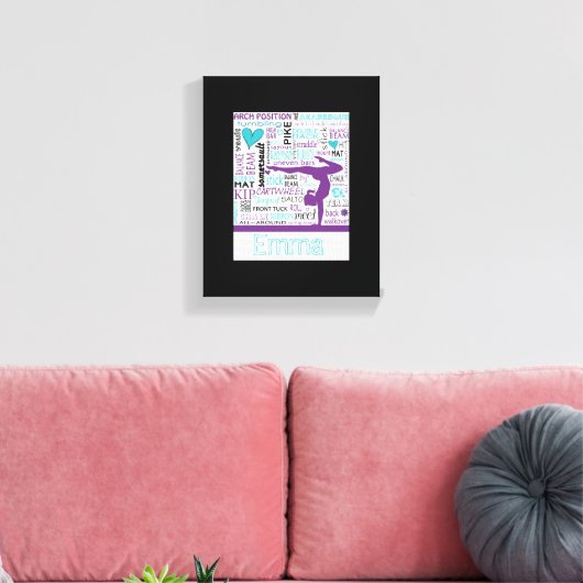 Gymnastiek Canvas Gym Kunst Gepersonaliseerd (Insitu (Woonkamer))