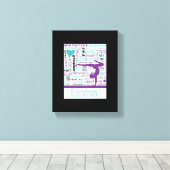 Gymnastiek Canvas Gym Kunst Gepersonaliseerd (Insitu (Houten vloer))