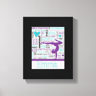 Gymnastiek Canvas Gym Kunst Gepersonaliseerd Afdruk