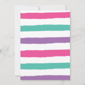 Gymnastiek Cartwheels en Cupcakes Birthday Invita Kaart (Achterkant)