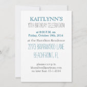 Gymnastiek Chevron Hart Persoonlijke Party Uitnodi Kaart (Achterkant)