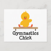 Gymnastiek Chick Briefkaart (Voorkant)