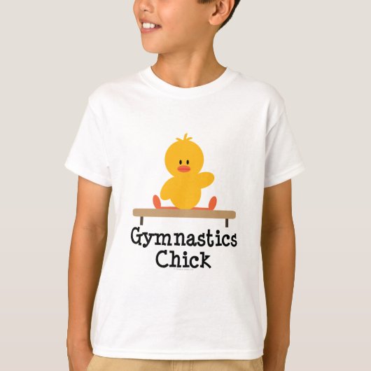 Gymnastiek Chick Kinder T shirt (Voorkant)