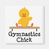 Gymnastiek Chick Magnet (Voorkant)