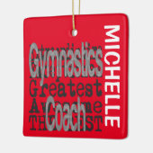 Gymnastiek Coach Extraordinaire CUSTOM Keramisch Ornament (Links)