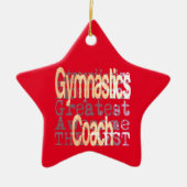 Gymnastiek Coach Extraordinaire Keramisch Ornament (Voorkant)