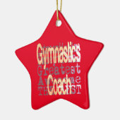 Gymnastiek Coach Extraordinaire Keramisch Ornament (Links)