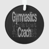 Gymnastiek Coach Extraordinaire Ornament (achterkant)