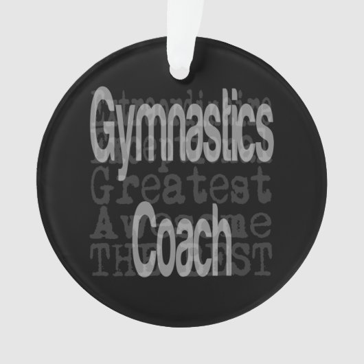 Gymnastiek Coach Extraordinaire Ornament (voorkant)