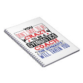 Gymnastiek Coach Funny Appreciation Gift Crazy Notitieboek (Rechterzijde)