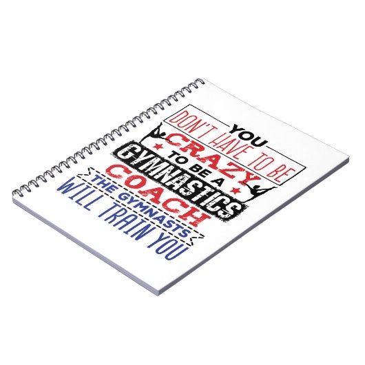Gymnastiek Coach Funny Appreciation Gift Crazy Notitieboek (Linkerzijde)