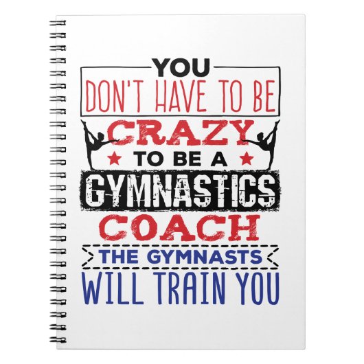 Gymnastiek Coach Funny Appreciation Gift Crazy Notitieboek (Voorkant)