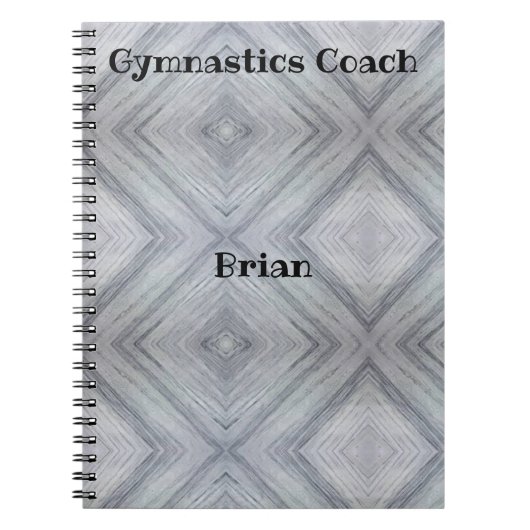 Gymnastiek Coach Gepersonaliseerd Spiraal Notitieb Notitieboek (Voorkant)