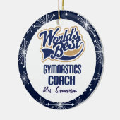Gymnastiek Coach gepersonaliseerde Gift Ornament (Links)