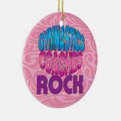 Gymnastiek Coach Gift Keramisch Ornament (Rechts)