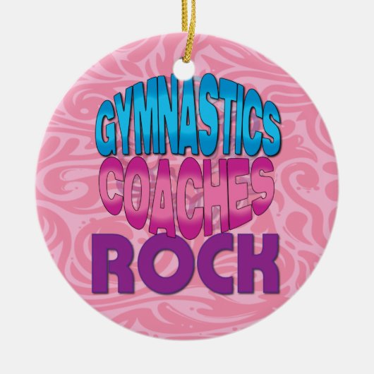 Gymnastiek Coach Gift Keramisch Ornament (Voorkant)