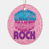 Gymnastiek Coach Gift Keramisch Ornament (Links)