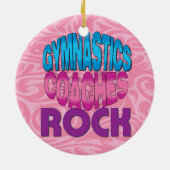 Gymnastiek Coach Gift Keramisch Ornament (Achterkant)