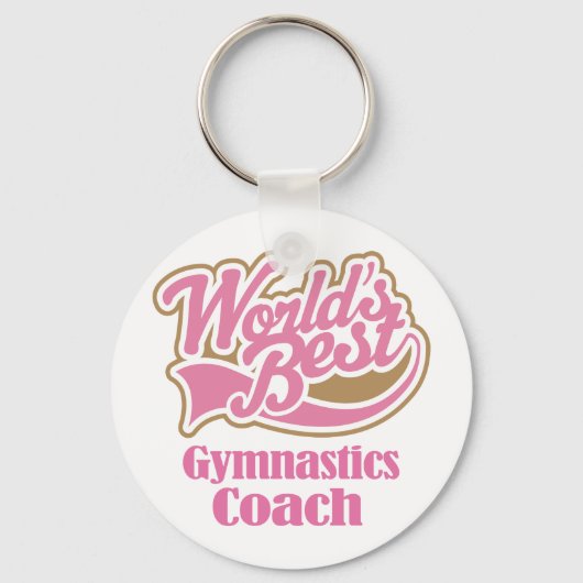 Gymnastiek Coach Gift Sleutelhanger (Voorkant)
