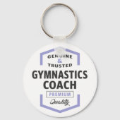 Gymnastiek Coach Logo Gifts. Sleutelhanger (Voorkant)