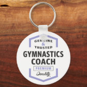 Gymnastiek Coach Logo Gifts. Sleutelhanger (Voorkant)
