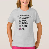 Gymnastiek collectie t-shirt (Voorkant)