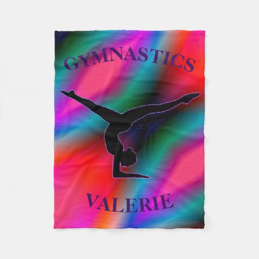 Gymnastiek Colorful Fleece Blanket (Voorkant)