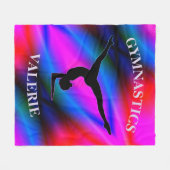 Gymnastiek Colorful Fleece Blanket Deken (Voorkant (Horizontaal))